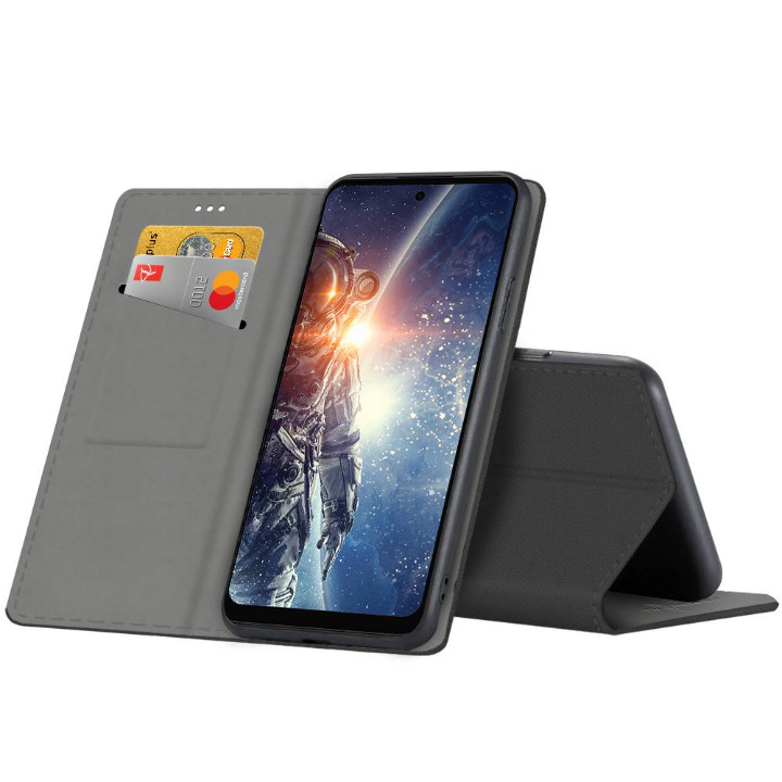 Knižkové puzdro na Motorola Moto G73 5G - SMART MAGNET čierne