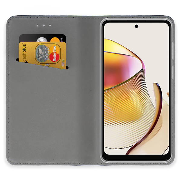 Knižkové puzdro na Motorola Moto G73 5G - SMART MAGNET zlaté
