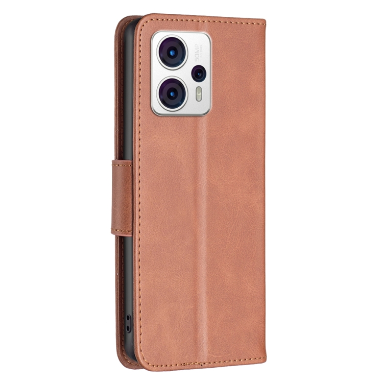 Knižkové puzdro pre Motorola Moto G53 5G - LEATHER hnedé
