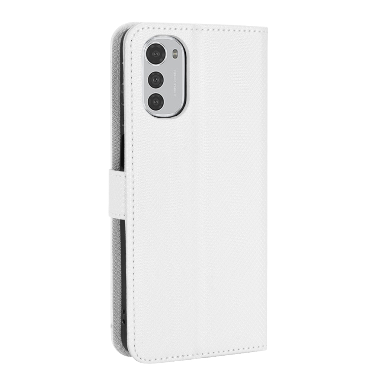 Knižkové puzdro pre Motorola Moto E32 / E32s - Texture biele