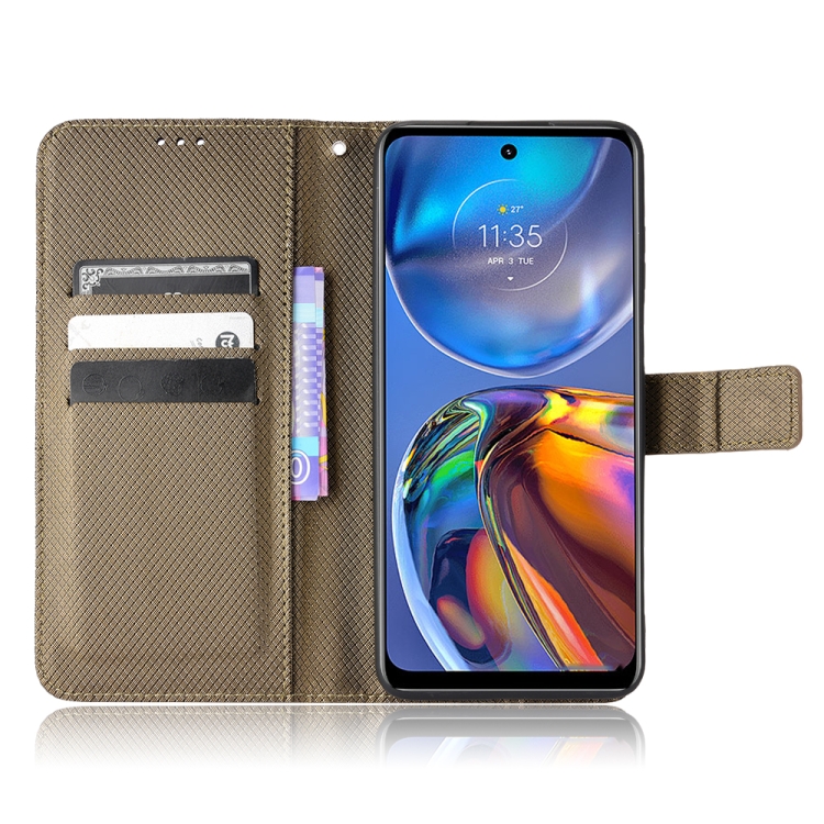 Knižkové puzdro pre Motorola Moto E32 / E32s - Texture hnedé