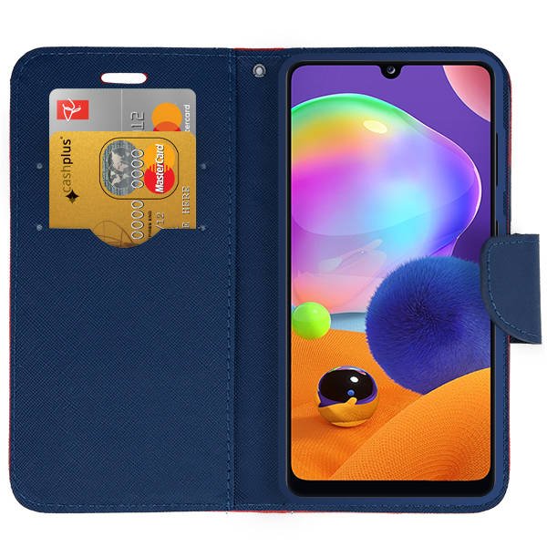 Knižkové puzdro na Xiaomi Redmi 12C - FANCY červené