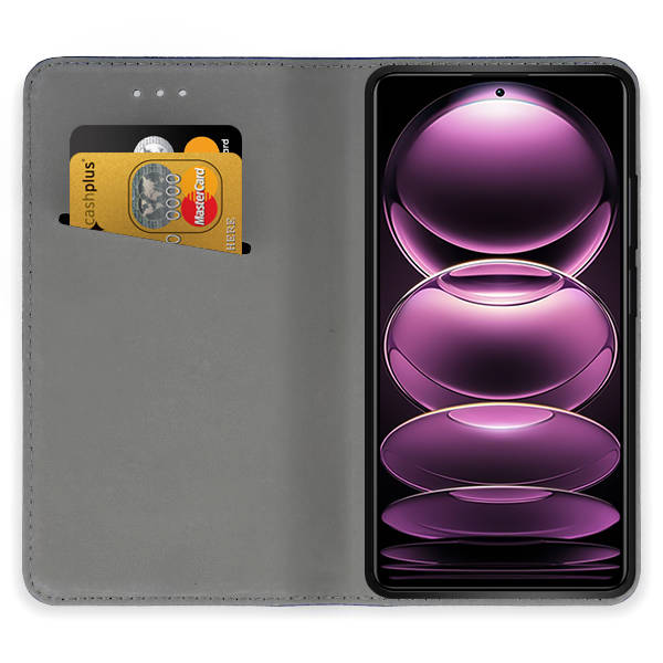 SKLO + PUZDRO 2v1 pre Xiaomi Redmi Note 12 Pro 5G - Knižkové MAGNET čierne