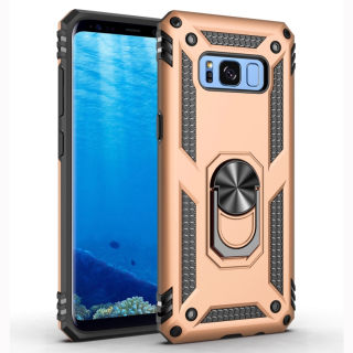 Tvrdený kryt pre Samsung Galaxy S8 - Ring Armor zlatý