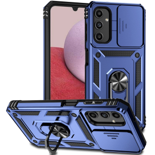 Tvrdený kryt pre Samsung Galaxy A14 4G / A14 5G - SLIDING modrý