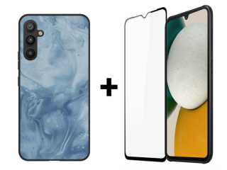 9D SKLO + PUZDRO 2v1 pre Samsung Galaxy A34 5G - Pattern 002