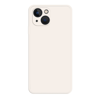 Zadný ochranný kryt pre iPhone 15 Plus - Silikónový béžový