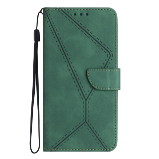 Knižkové puzdro pre Xiaomi Redmi Note 12 - Knižkové STITCHING zelené