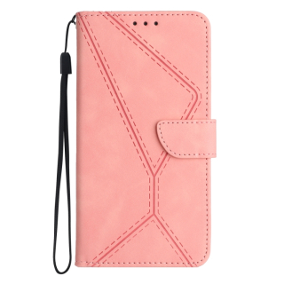 Knižkové puzdro pre Xiaomi Redmi Note 12S - Knižkové STITCHING ružové