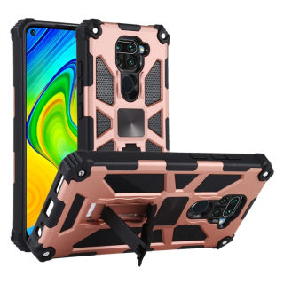 Tvrdený kryt pre Xiaomi Redmi Note 9 - ARMOR Holder ružový