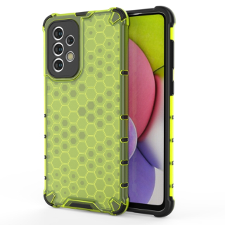 Tvrdený kryt pre Samsung Galaxy A33 5G - HONEYCOMB zelený