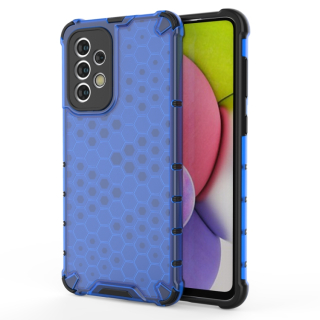 Tvrdený kryt pre Samsung Galaxy A33 5G - HONEYCOMB modrý