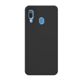 MATT Silikónový Zadný kryt pre Samsung Galaxy A20e - čierny