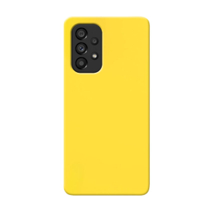 MATT Silikónový Zadný kryt pre Samsung Galaxy A53 5G - žltý