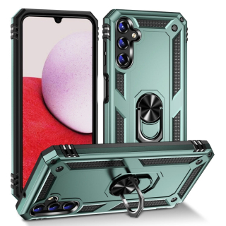 RING ARMOR Tvrdený kryt pre Samsung Galaxy A14 / A14 5G - zelený
