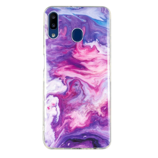 MARBLE Zadný kryt pre Samsung Galaxy A20e - červený