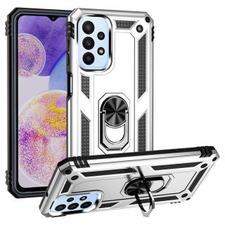 RING ARMOR Tvrdený kryt pre Samsung Galaxy A23 / A23 5G - sivý
