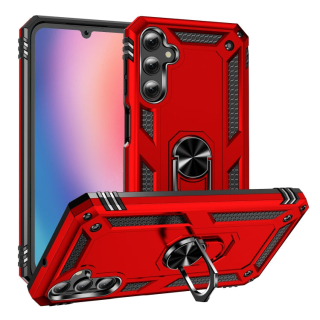 RING ARMOR Tvrdený kryt pre Samsung Galaxy A25 5G - červený