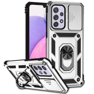 SLIDING Tvrdený kryt pre Samsung Galaxy A33 5G - sivý