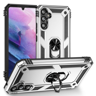 RING ARMOR Tvrdený kryt pre Samsung Galaxy A34 5G - sivý