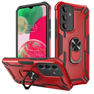 WARSHIP ARMOR Tvrdený kryt pre Samsung Galaxy A34 5G - červený