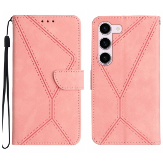 STITCHING Knižkové puzdro pre Samsung Galaxy S23 Plus 5G - ružové
