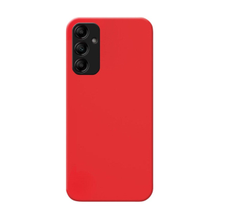 MATT Silikónový Zadný kryt pre Samsung Galaxy A14 4G / A14 5G - červený