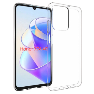 TRANSPARENTNÝ Silikónový obal pre Honor X7a - priesvitný