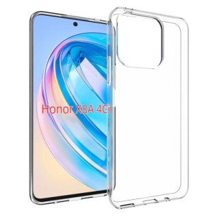TRANSPARENTNÝ Silikónový obal pre Honor X8a - priesvitný