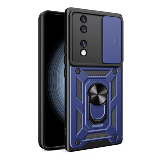 SLIDING ARMOR Tvrdený kryt pre Honor 70 - modrý