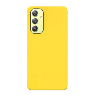 MATT Silikónový Zadný kryt pre Samsung Galaxy A34 5G - žltý