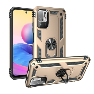 RING ARMOR Tvrdený kryt pre Xiaomi Redmi Note 10 5G - zlatý