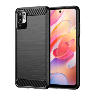 CARBON Zadný obal pre Xiaomi Redmi Note 10 5G - čierny