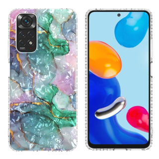 MARBLE Zadný kryt pre Xiaomi Redmi Note 11 / Note 11S - zelený