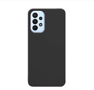 MATT Silikónový Zadný kryt pre Samsung Galaxy A23 / A23 5G - čierny