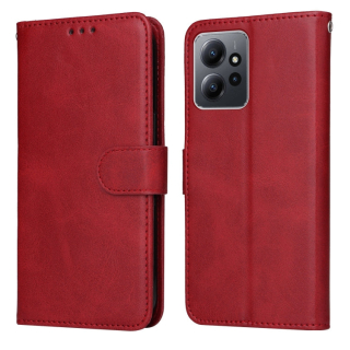 CALF Knižkové puzdro pre Xiaomi Redmi Note 12 4G - červené