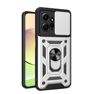 SLIDING ARMOR Tvrdený kryt pre Xiaomi Redmi Note 12 4G - sivý