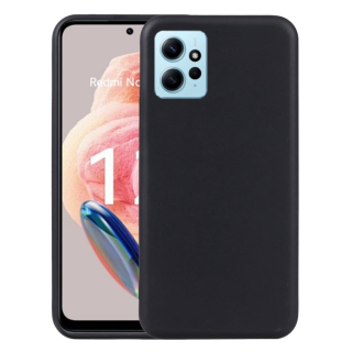MATT Silikónový obal pre Xiaomi Redmi Note 12 4G - čierny