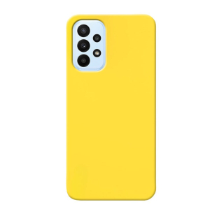 MATT Silikónový Zadný kryt pre Samsung Galaxy A23 / A23 5G - žltý