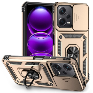 SLIDING ARMOR Tvrdený kryt pre Xiaomi Redmi Note 12 5G - zlatý