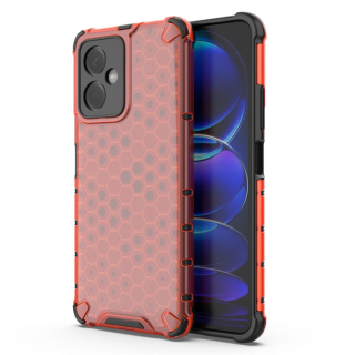 HONEYCOMB Tvrdený kryt pre Xiaomi Redmi Note 12 5G - červený