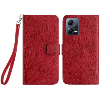 TREE Knižkové puzdro pre Xiaomi Redmi Note 12 Pro 5G - červené