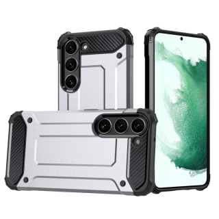 HYBRID Tvrdený Zadný kryt pre Samsung Galaxy S23 5G - sivý