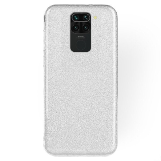 Púzdro pre Xiaomi Redmi Note 9 Glitter strieborné