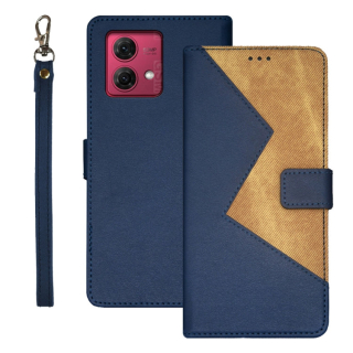 SPLICING Knižkové puzdro pre Motorola Moto G84 5G - modré