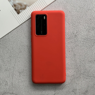 MATT Silikónový obal pre Huawei P40 Pro - červený