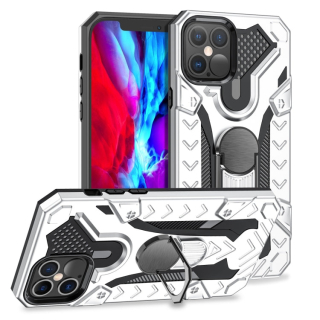 HOLDER ARMOR Tvrdený kryt pre Apple iPhone 12 / iPhone 12 Pro - silver