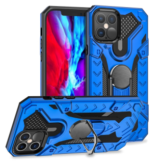 HOLDER ARMOR Tvrdený kryt pre Apple iPhone 12 / iPhone 12 Pro - modrý