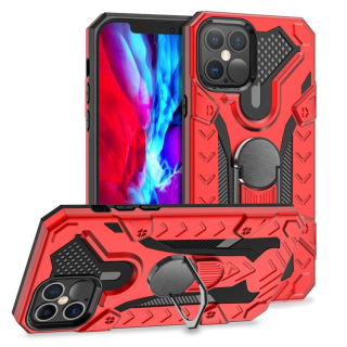 HOLDER ARMOR Tvrdený kryt pre Apple iPhone 12 / iPhone 12 Pro - červený