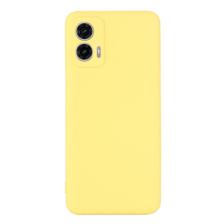 MATT Silikónový Zadný kryt pre Motorola Moto G53 5G - žltý